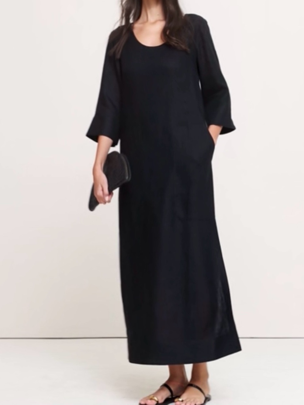 NEW Banana Republic 100% Linen Kaftan Dress, M